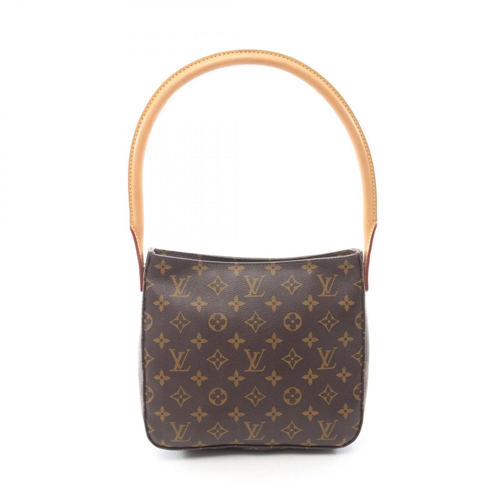 LOUIS VUITTON Brown Monogram Leather Looping MM Shoulder Bag